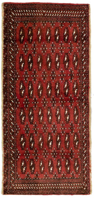 Alfombra Turkaman - 130 x 60 cm - rojo