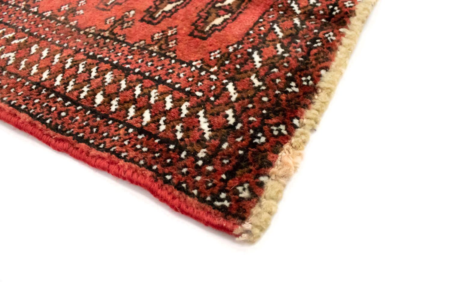 Alfombra Turkaman - 130 x 60 cm - rojo