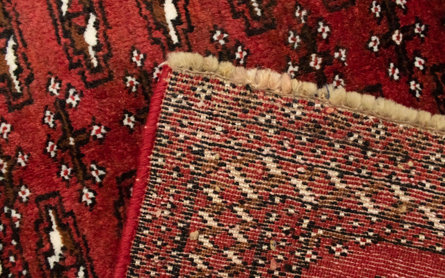Alfombra Turkaman - 130 x 60 cm - rojo