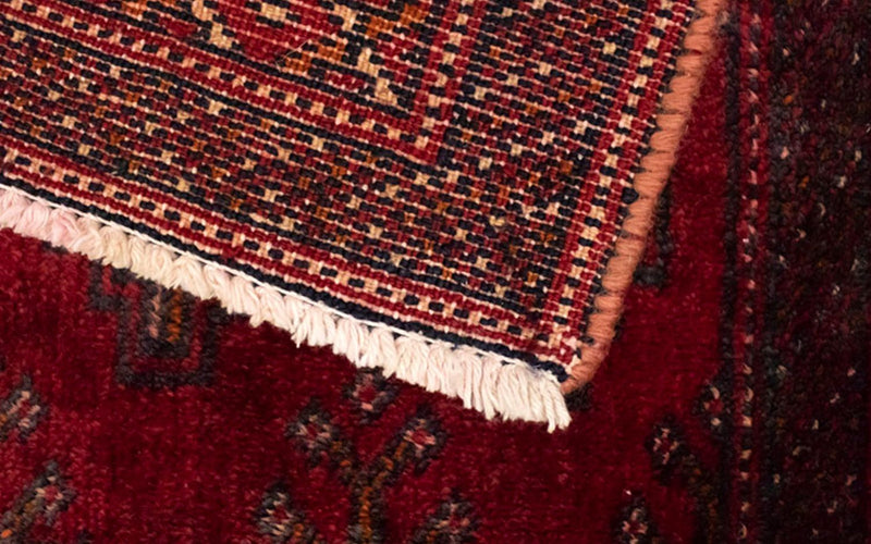 Alfombra Turkaman - 130 x 60 cm - rojo