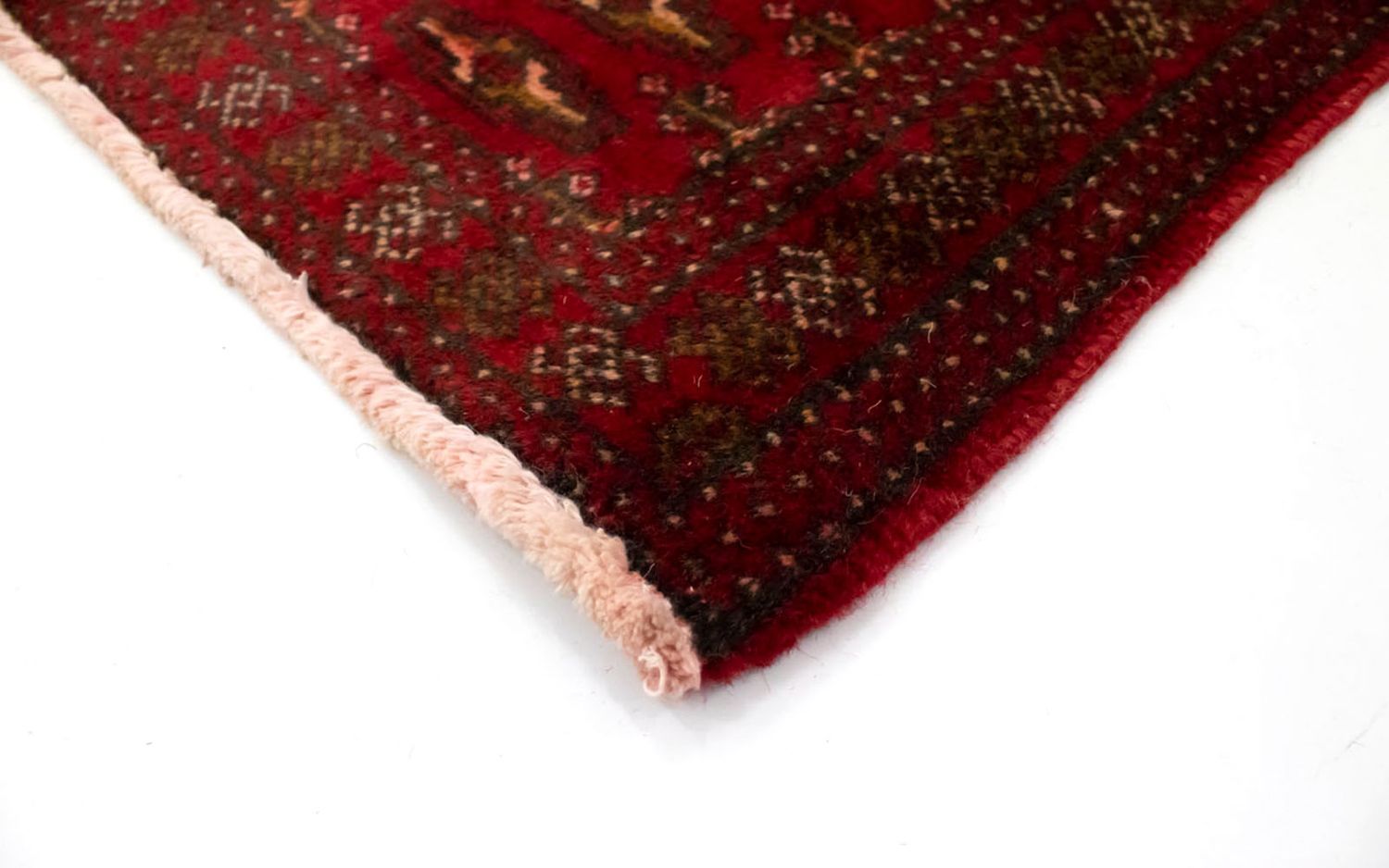 Alfombra Turkaman - 130 x 60 cm - rojo