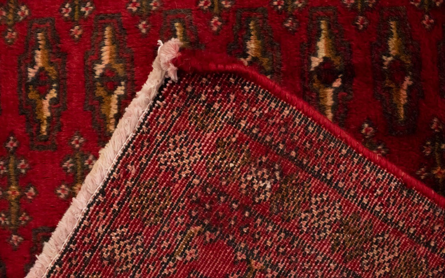 Alfombra Turkaman - 130 x 60 cm - rojo