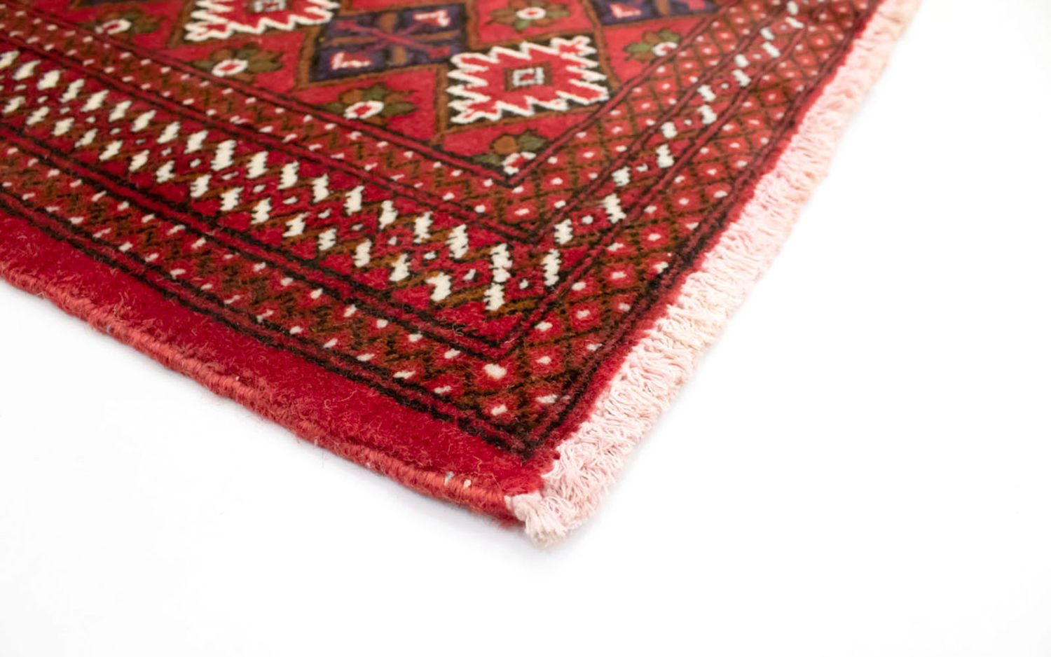 Alfombra Turkaman - 130 x 60 cm - rojo