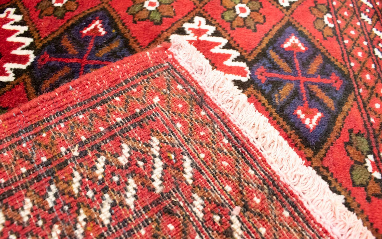 Alfombra Turkaman - 130 x 60 cm - rojo
