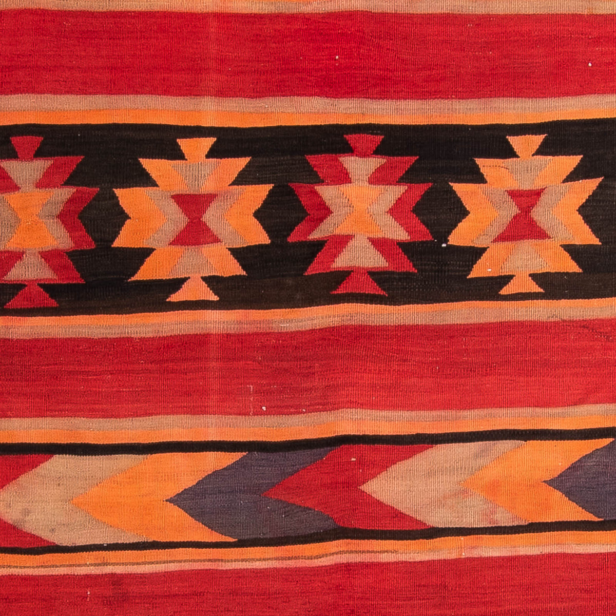 Alfombra de pasillo Alfombra Kelim - Antigua - 325 x 150 cm - multicolor