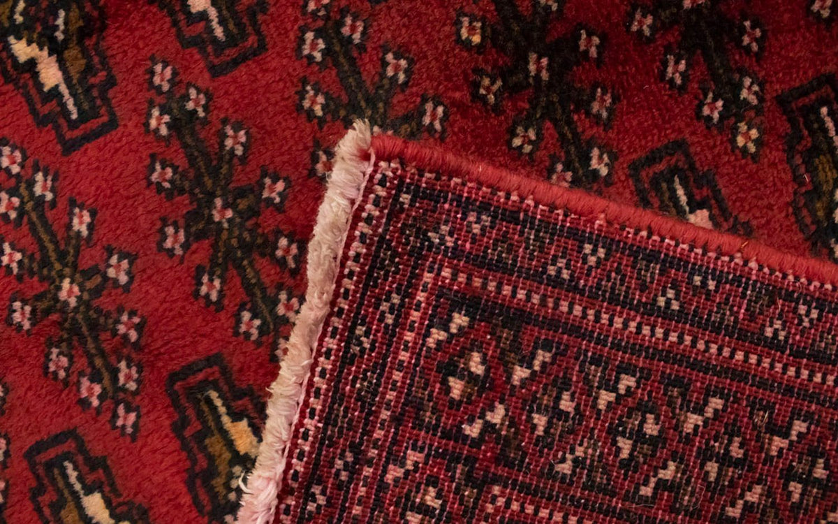 Alfombra Turkaman - 130 x 60 cm - rojo