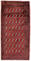 Alfombra Turkaman - 130 x 60 cm - rojo