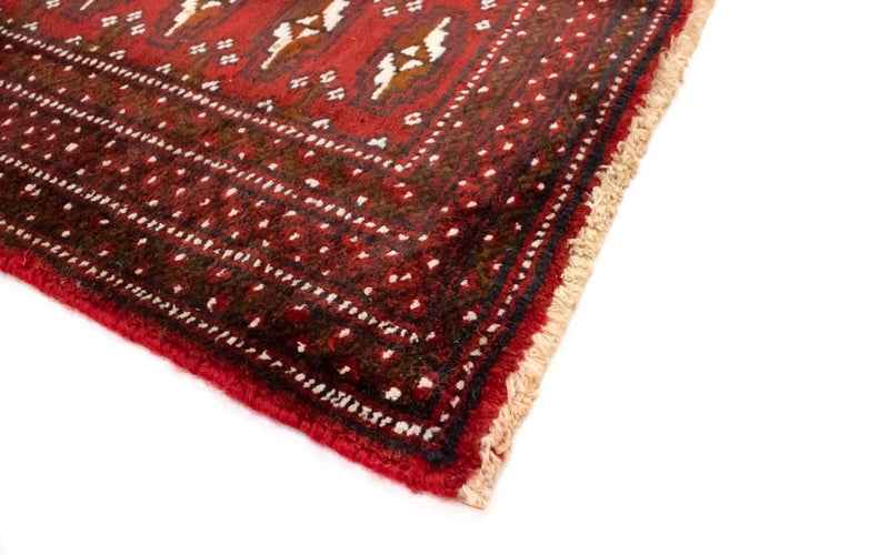 Alfombra Turkaman - 130 x 60 cm - rojo