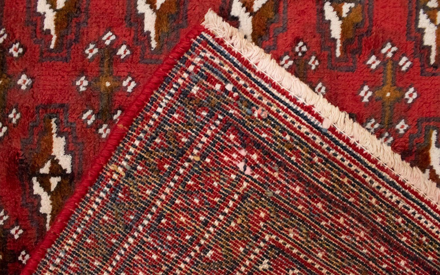 Alfombra Turkaman - 130 x 60 cm - rojo