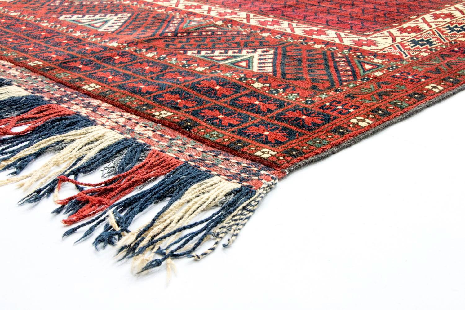 Alfombra afgana - Hatschlu - 293 x 203 cm - rojo