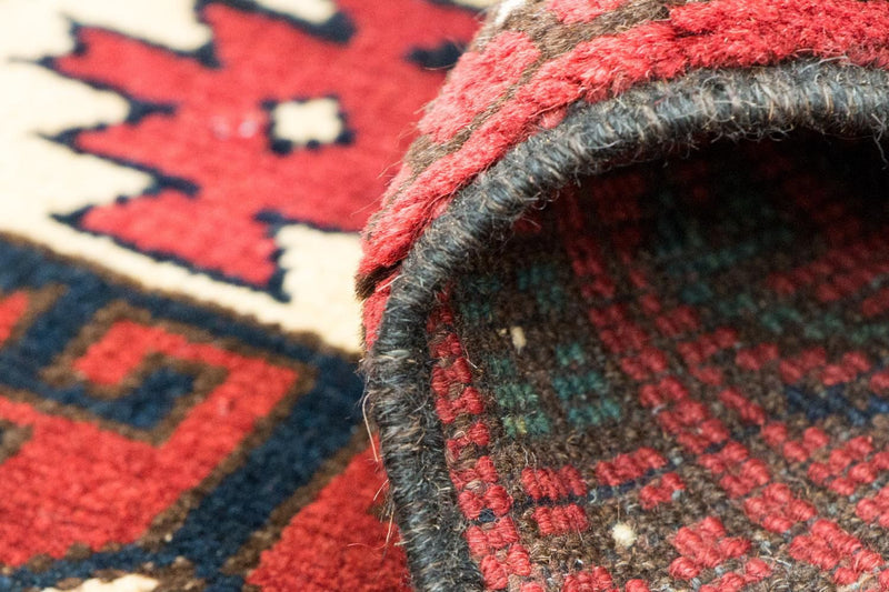 Alfombra afgana - Hatschlu - 293 x 203 cm - rojo