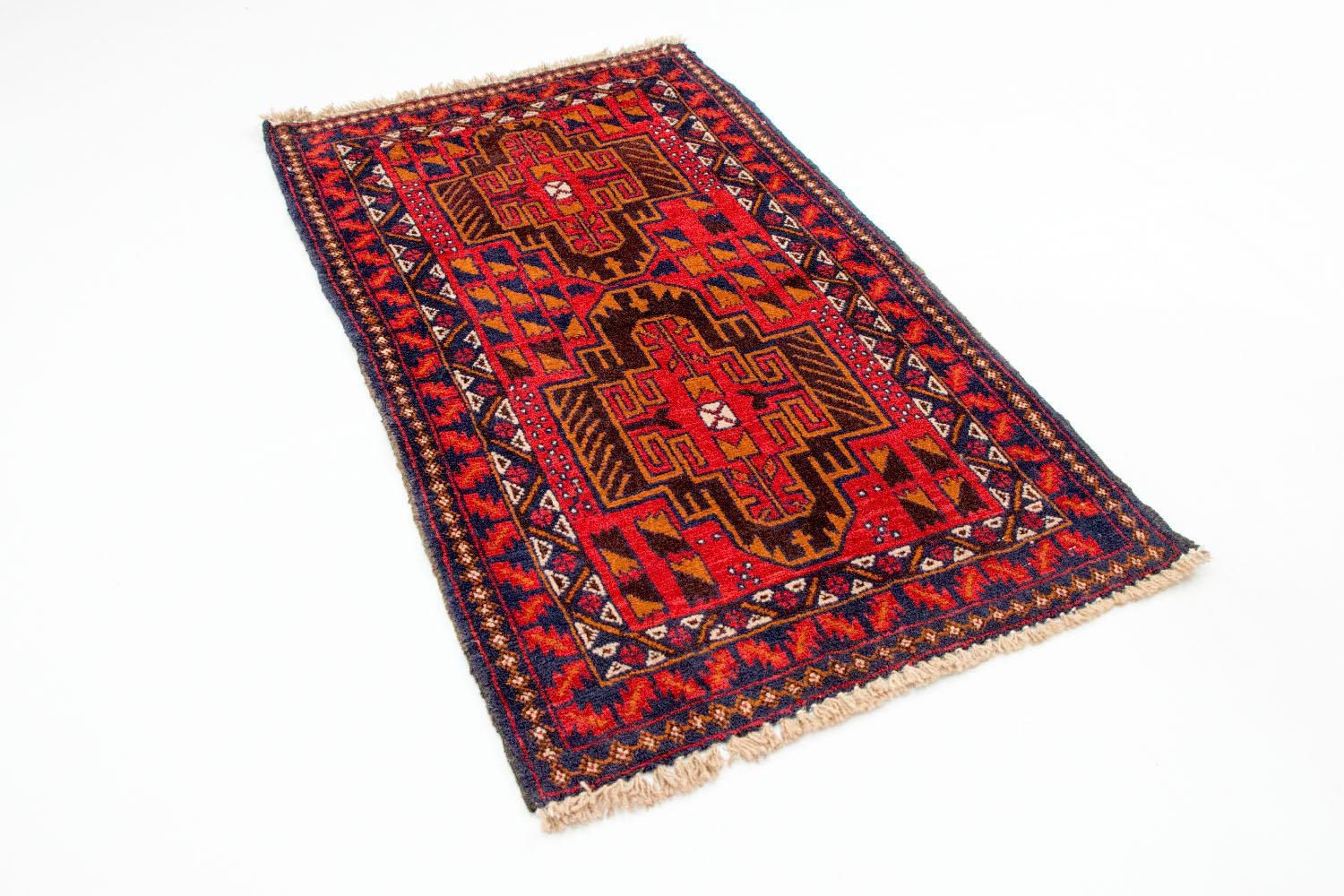 Alfombra Belutsch - 142 x 84 cm - rojo