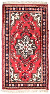 Alfombra oriental - 160 x 90 cm - rojo