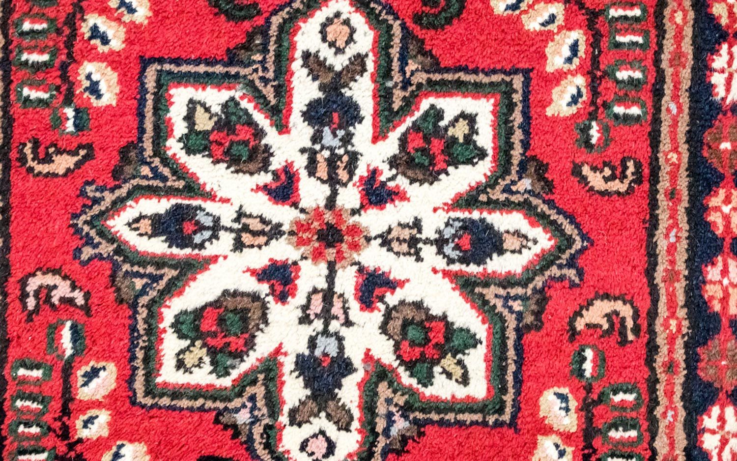 Alfombra oriental - 160 x 90 cm - rojo