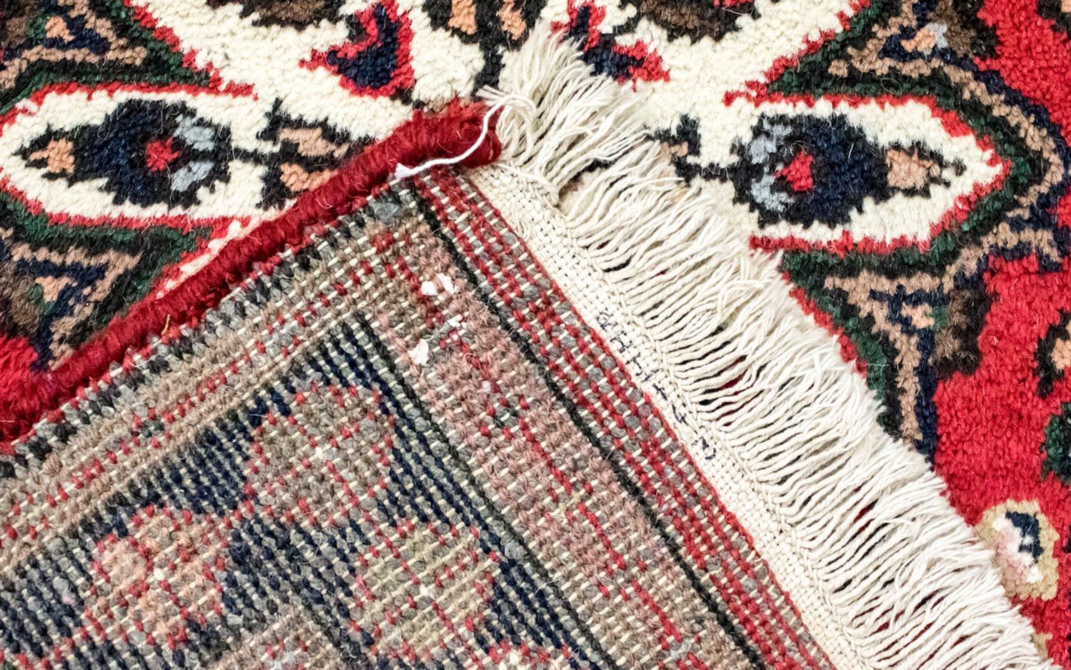 Alfombra oriental - 160 x 90 cm - rojo