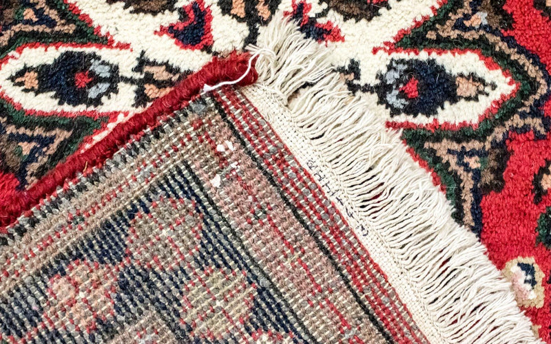 Alfombra oriental - 160 x 90 cm - rojo