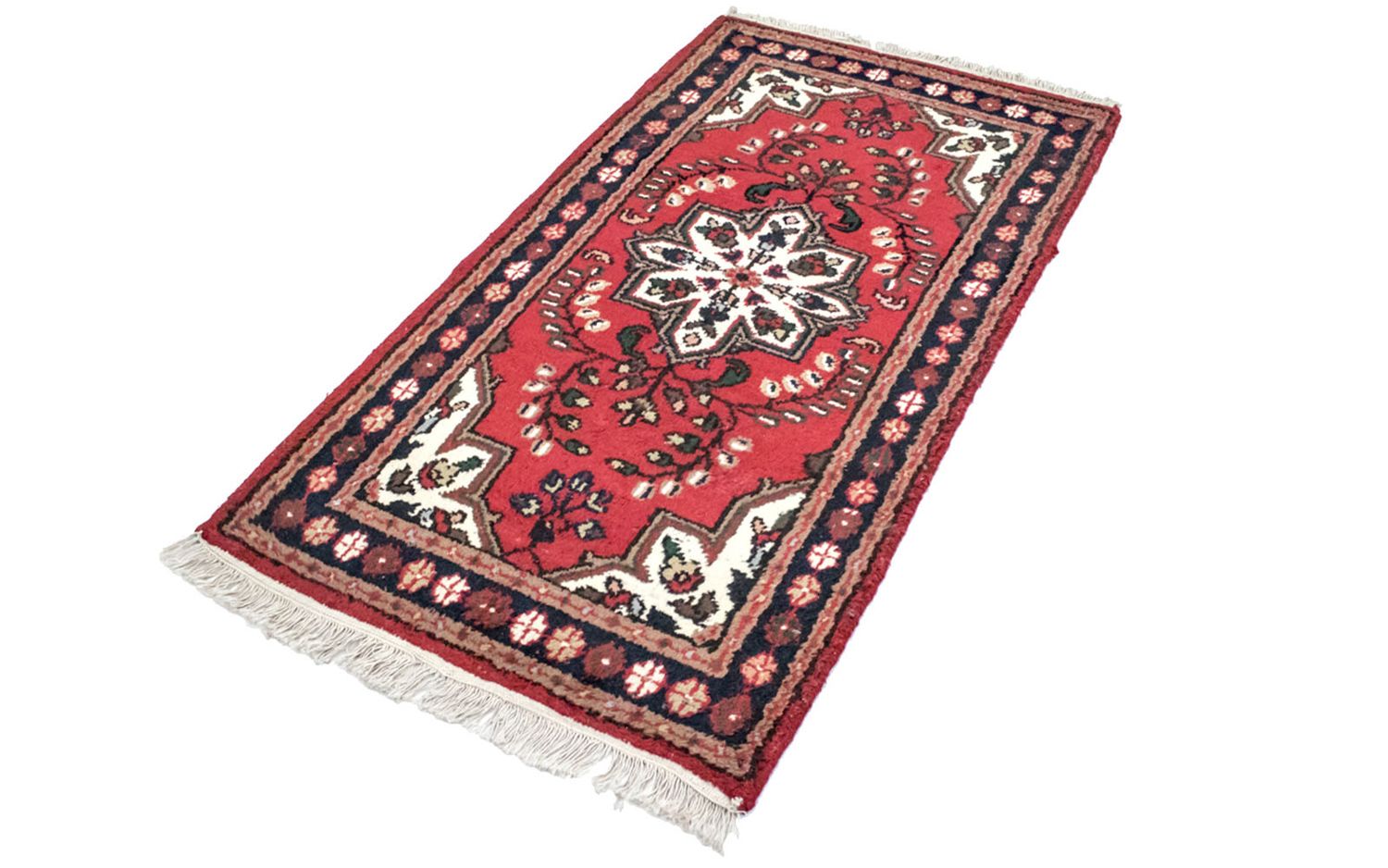 Alfombra oriental - 160 x 90 cm - rojo