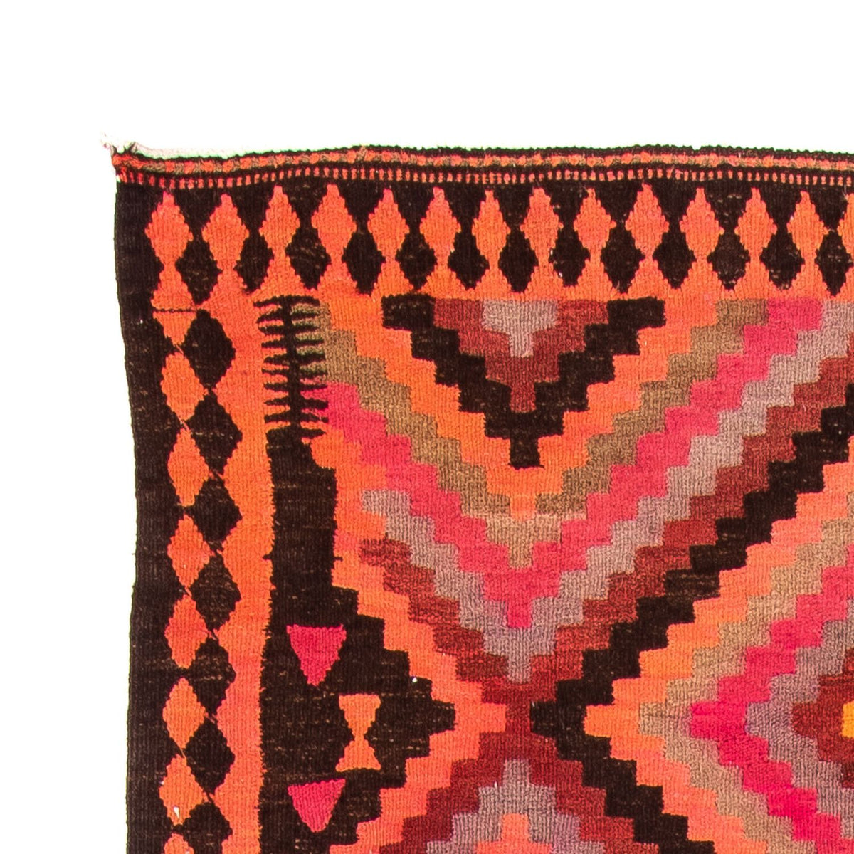 Kilim antiguo Alfombra 140x370cm