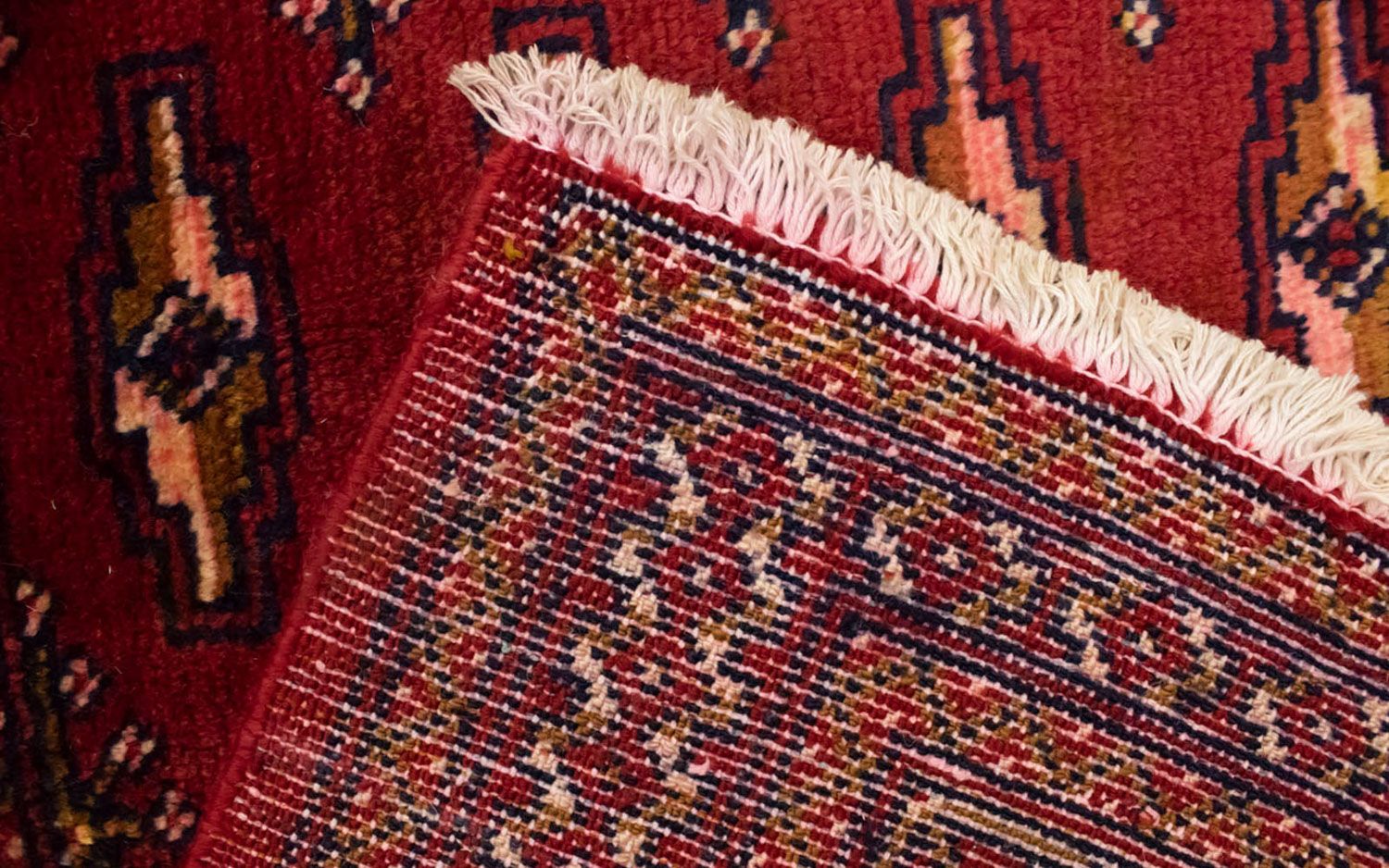 Alfombra Turkaman - 130 x 60 cm - rojo