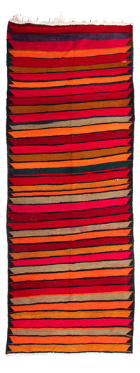 Alfombra de pasillo Alfombra Kelim - Antigua - 350 x 150 cm - multicolor