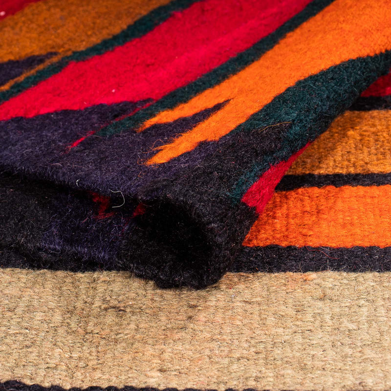 Alfombra de pasillo Alfombra Kelim - Antigua - 350 x 150 cm - multicolor