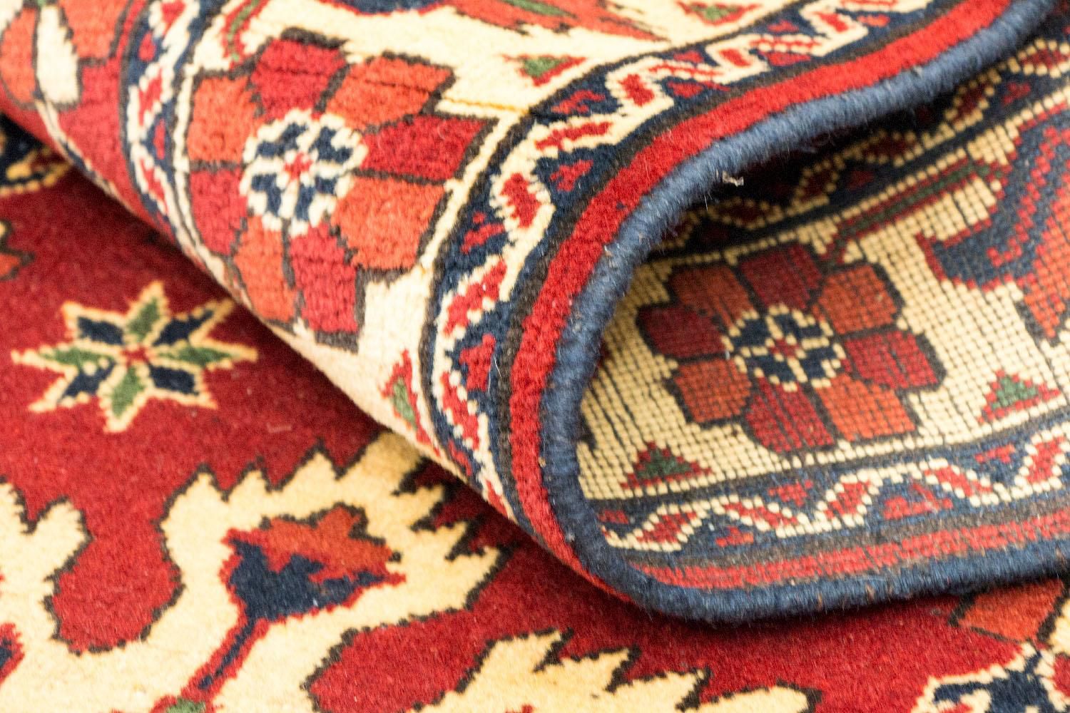 Alfombra de pasillo Alfombra afgana - Hatschlu - 297 x 84 cm - rojo