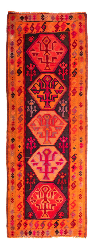 Kilim antiguo Alfombra 140x360cm