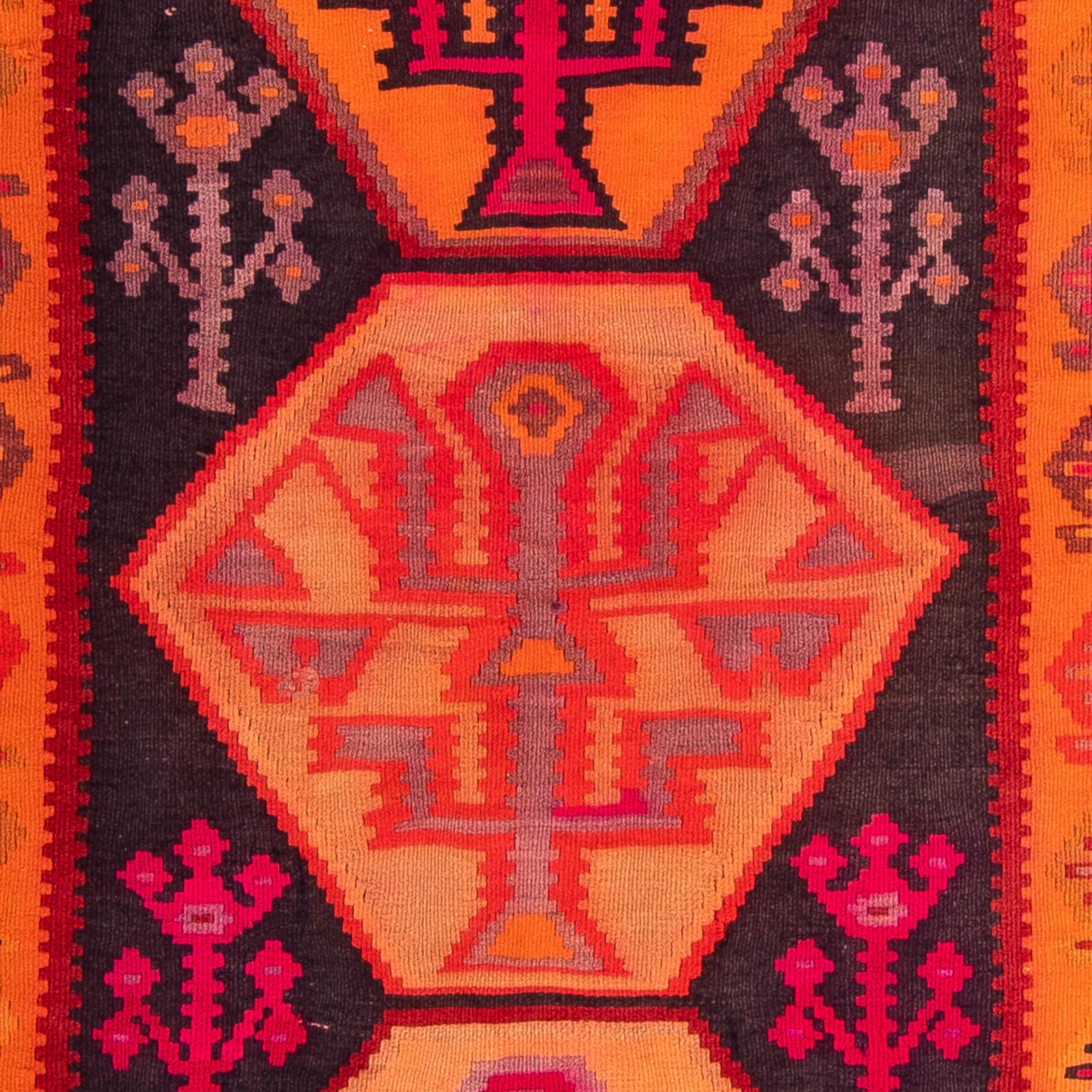 Alfombra de pasillo Alfombra Kelim - Antigua - 360 x 140 cm - multicolor