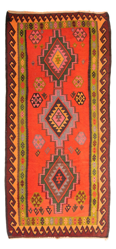 Kilim antiguo Alfombra 155x330cm