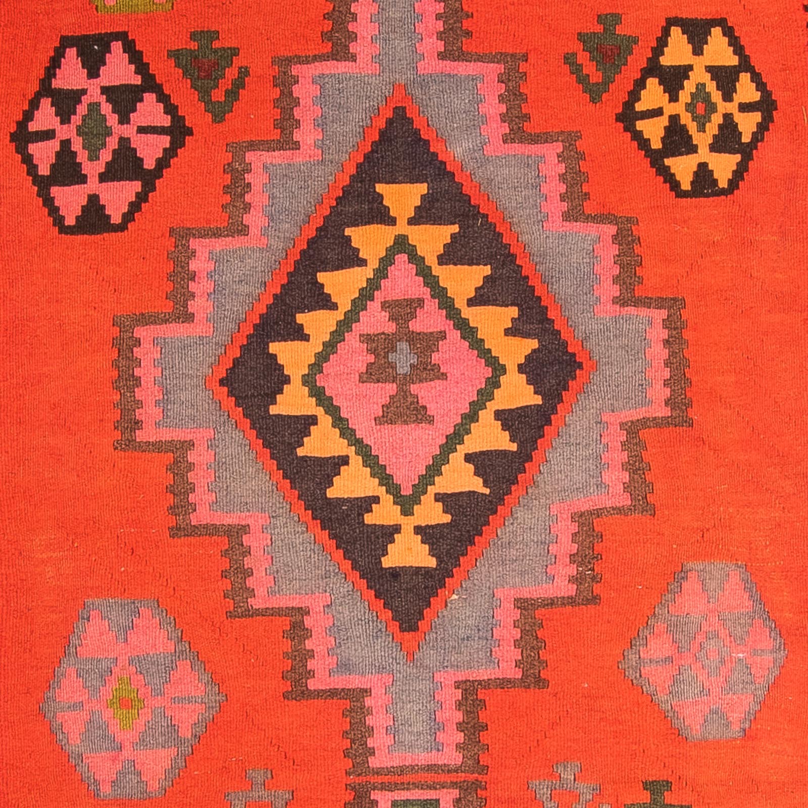 Alfombra de pasillo Alfombra Kelim - Antigua - 330 x 155 cm - multicolor