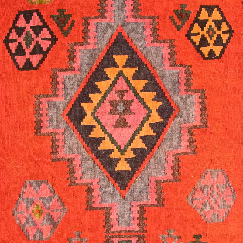 Alfombra de pasillo Alfombra Kelim - Antigua - 330 x 155 cm - multicolor