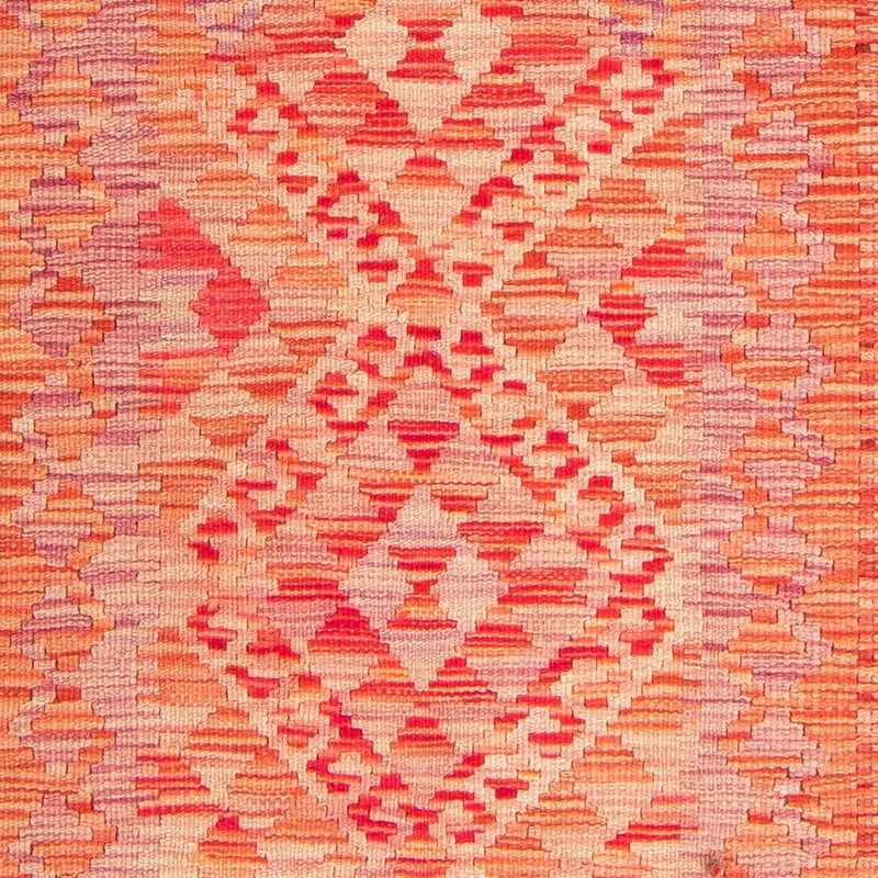 Alfombra Kelim - Splash - 185 x 101 cm - rojo claro