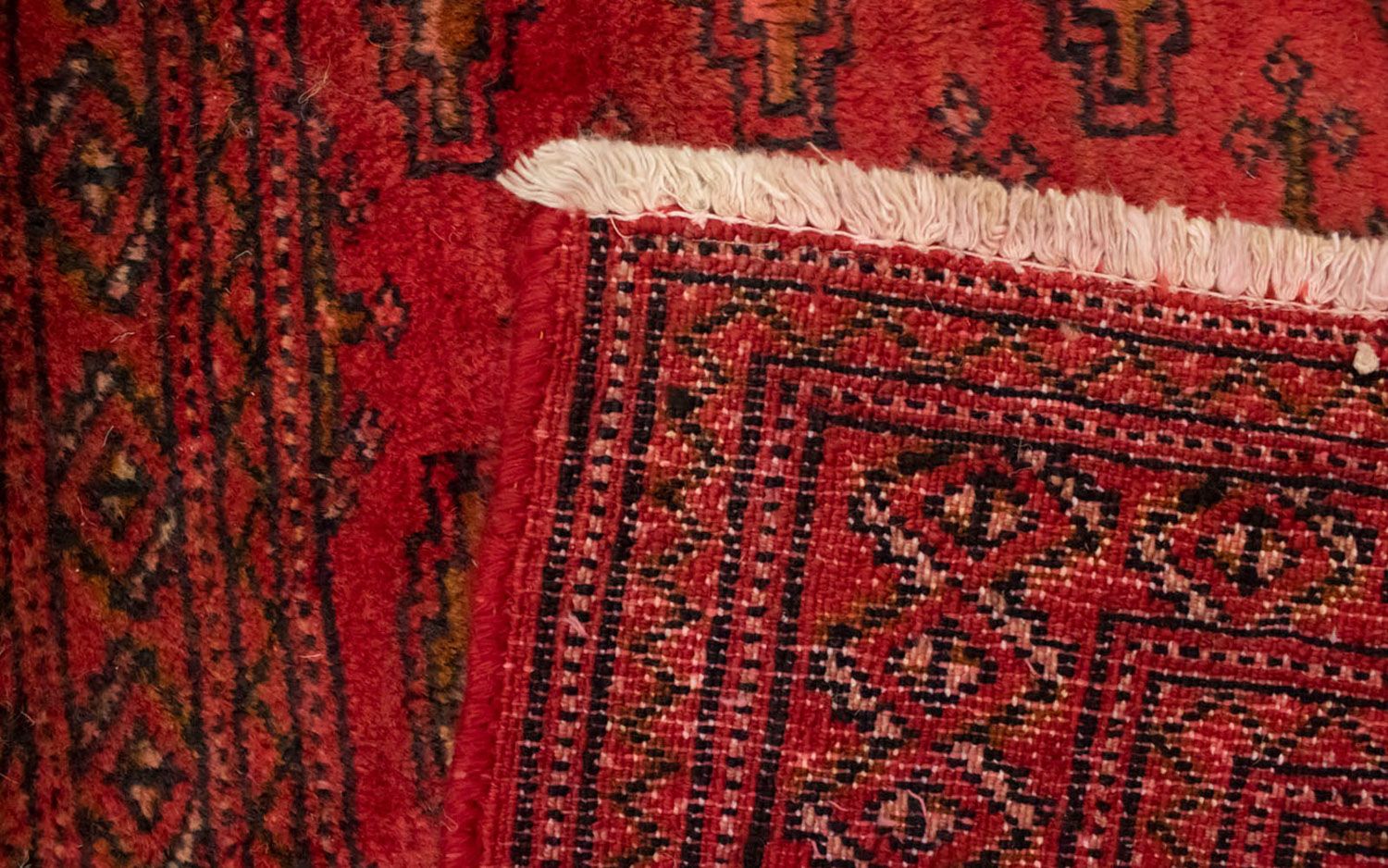 Alfombra Turkaman - 130 x 60 cm - rojo