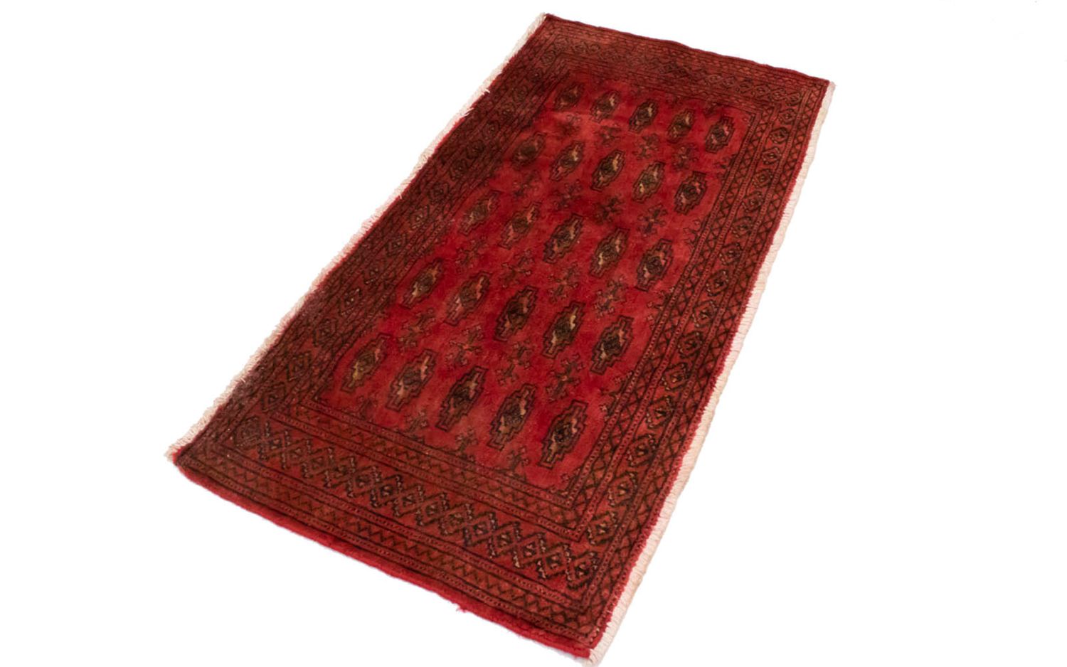 Alfombra Turkaman - 130 x 60 cm - rojo