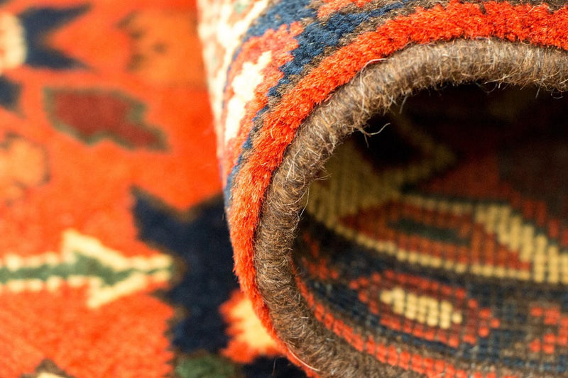 Alfombra de pasillo Alfombra afgana - Hatschlu - 305 x 84 cm - naranja