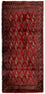 Alfombra Turkaman - 130 x 60 cm - rojo