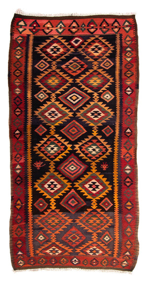 Alfombra Kelim - Antigua - 270 x 140 cm - multicolor