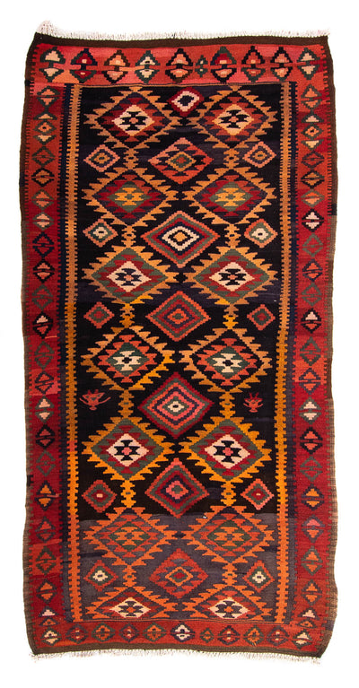 Kilim antiguo Alfombra 140x270cm
