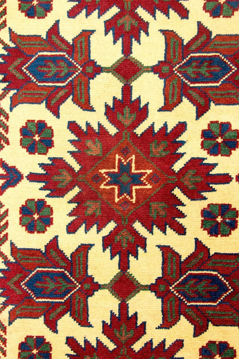 Alfombra de pasillo Alfombra afgana - Hatschlu - 304 x 80 cm - rojo