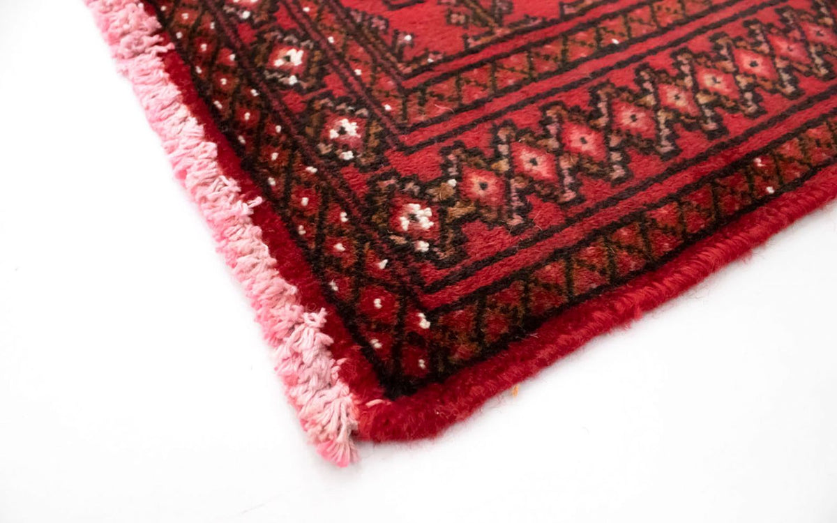 Alfombra Turkaman - 130 x 60 cm - rojo