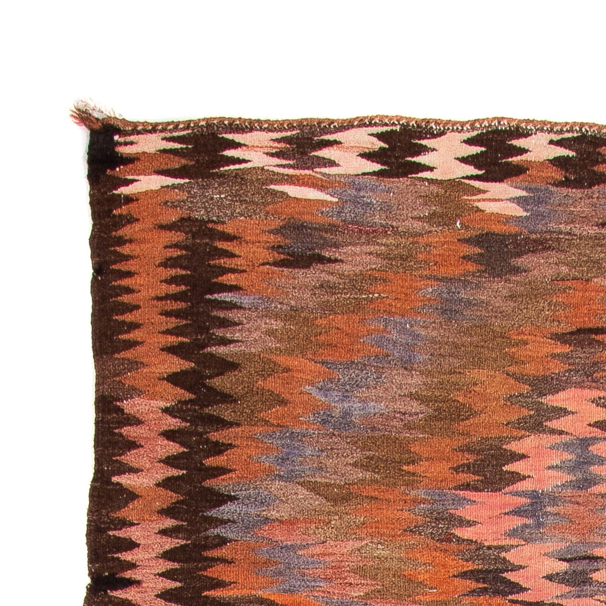 Alfombra de pasillo Alfombra Kelim - Antigua - 380 x 140 cm - multicolor