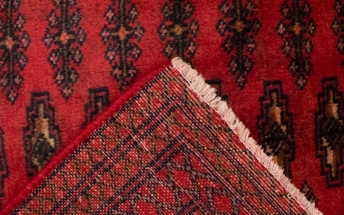Alfombra Turkaman - 130 x 60 cm - rojo
