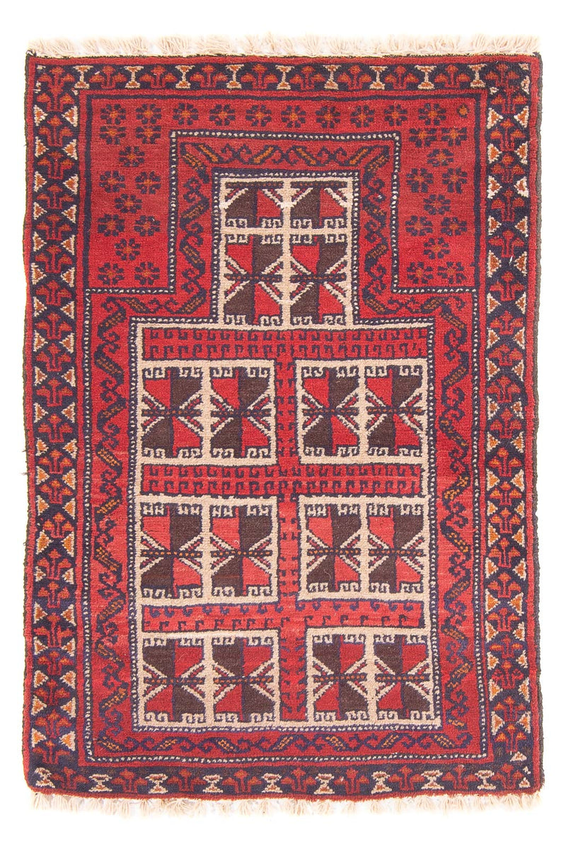 Alfombra Belutsch - Alfombra de Oración - 127 x 80 cm - rojo