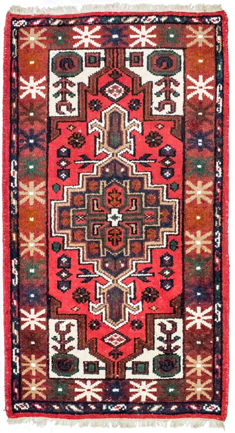 Alfombra oriental - 160 x 90 cm - rojo