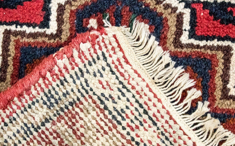 Alfombra oriental - 160 x 90 cm - rojo