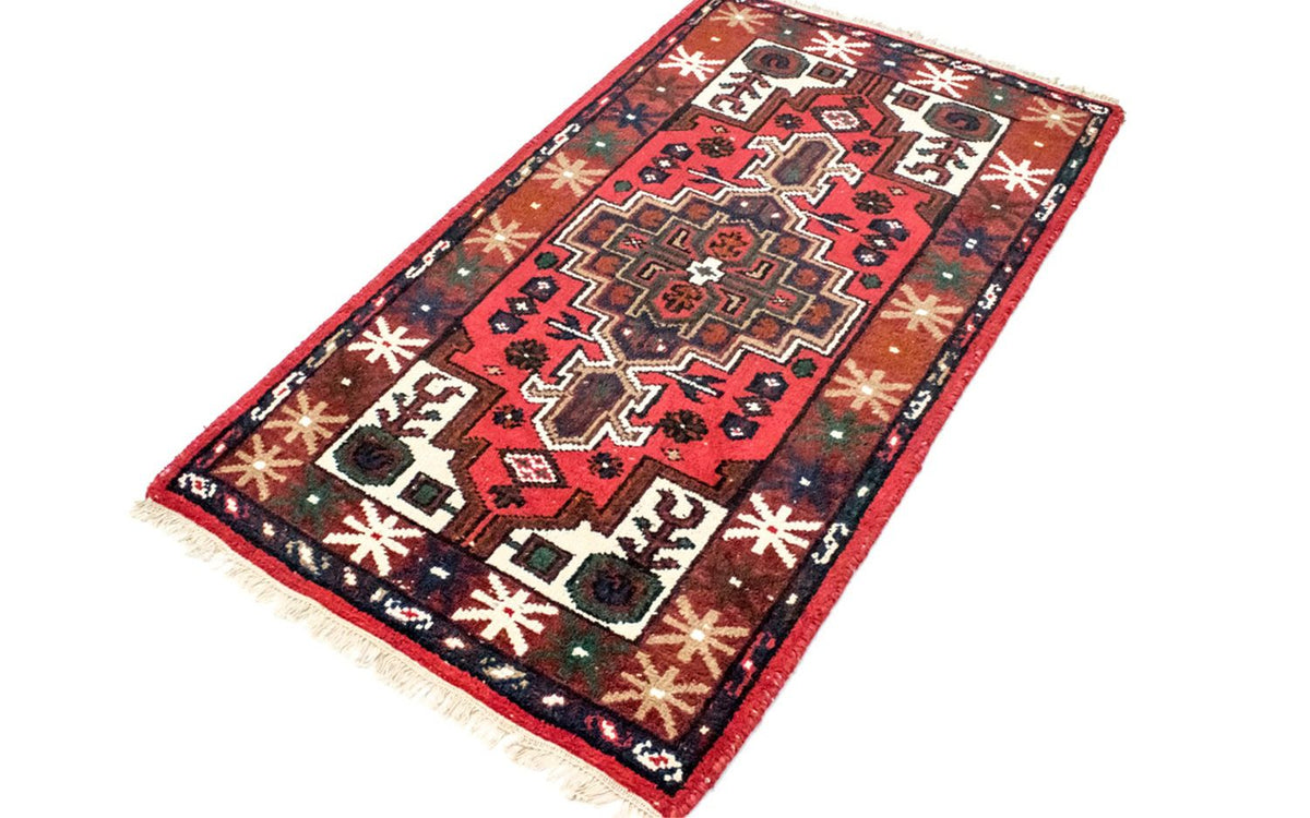 Alfombra oriental - 160 x 90 cm - rojo