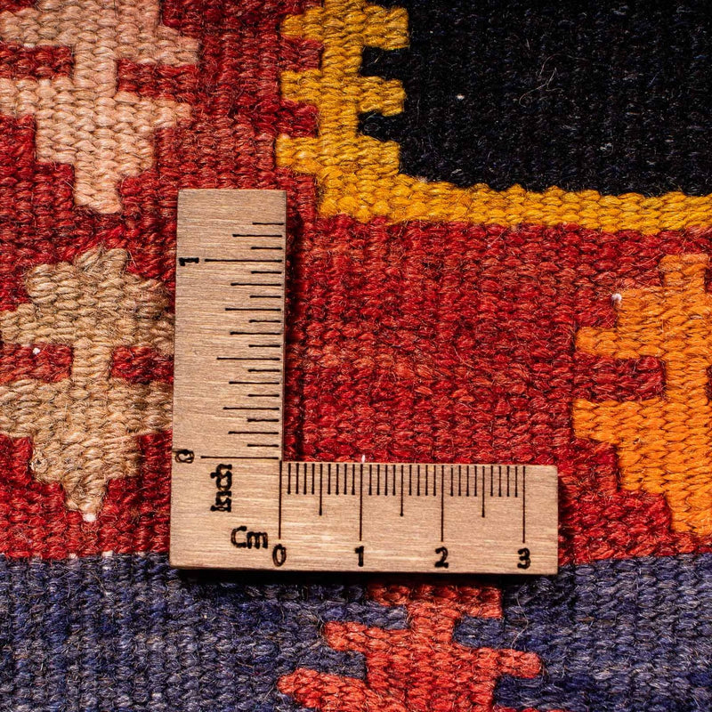 Alfombra de pasillo Alfombra Kelim - Antigua - 330 x 120 cm - multicolor