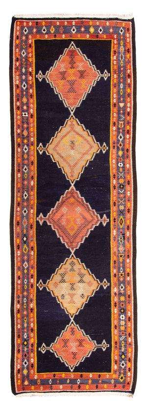 Alfombra de pasillo Alfombra Kelim - Antigua - 330 x 120 cm - multicolor