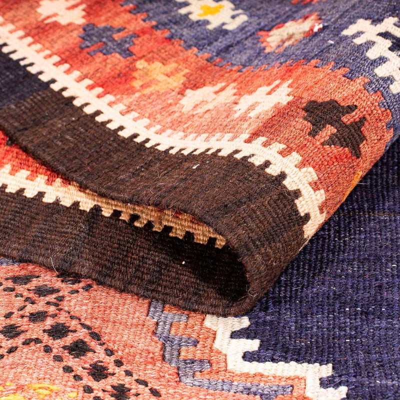 Alfombra de pasillo Alfombra Kelim - Antigua - 330 x 120 cm - multicolor
