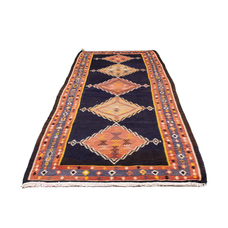 Alfombra de pasillo Alfombra Kelim - Antigua - 330 x 120 cm - multicolor